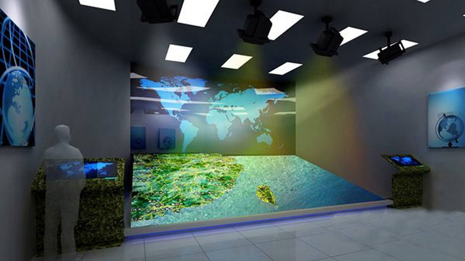 沉浸式折幕沙盘